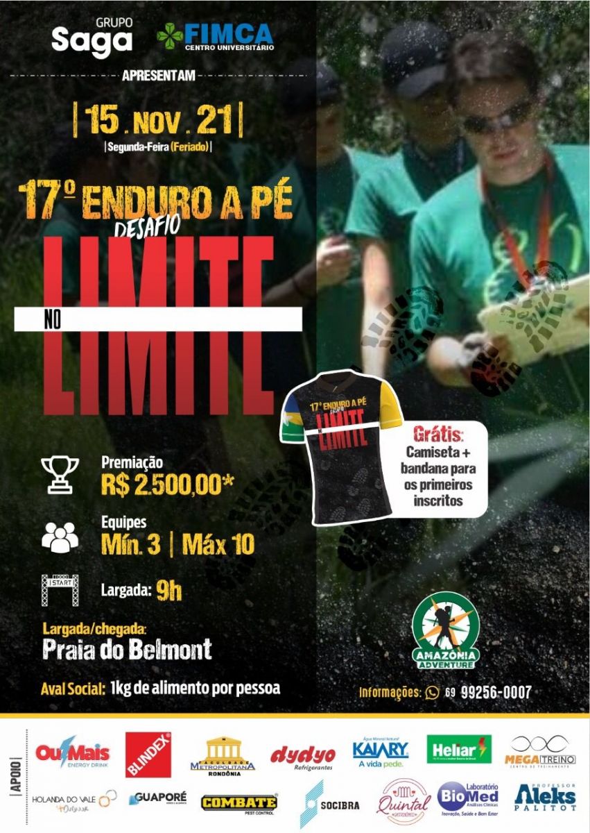 Porto Velho sediará 17ª edição do Enduro a Pé de Regularidade - News Rondônia