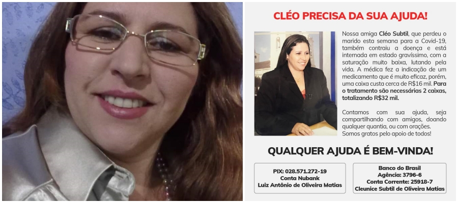 Com Covid-19 e em estado gravíssimo jornalista Cléo Subtil precisa de ajuda - News Rondônia