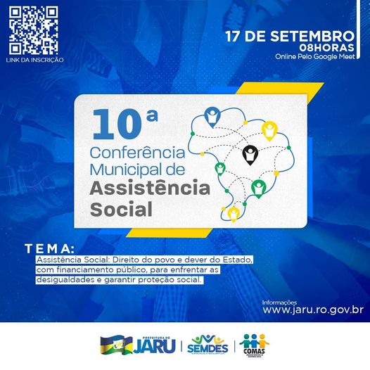 SEMDES abre inscrições para a 10ª Conferência Municipal de Assistência Social - News Rondônia