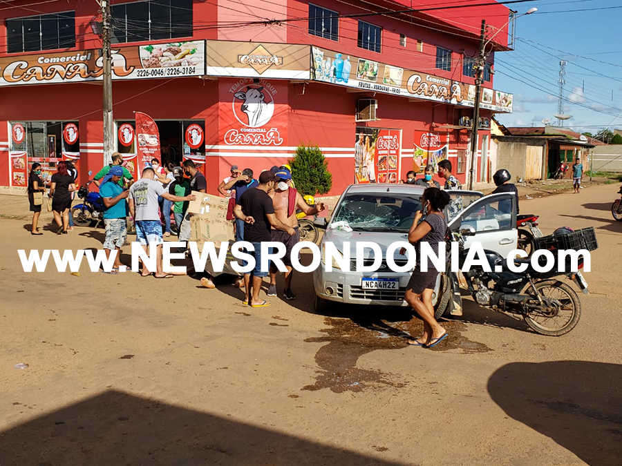 ATUALIZADA: Motociclista sofre grave acidente na zona leste - Vídeo - News Rondônia