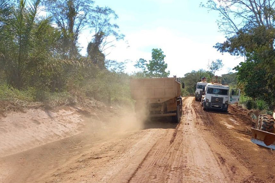 Rodovia 010 recebe manutenção em 39 quilômetros que dá acesso ao distrito de Tarilândia, em Jaru - News Rondônia
