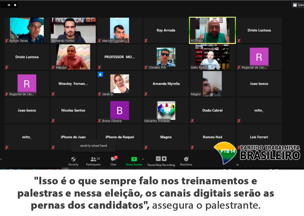 Diretório do PTB realiza formação política com tema Mídias Digitais - News Rondônia