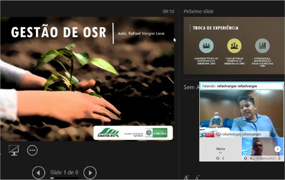 ASSISTÊNCIA TÉCNICA - Gestão das Organizações Sociais Rurais é discutida em webinar realizada pela Emater-RO - News Rondônia