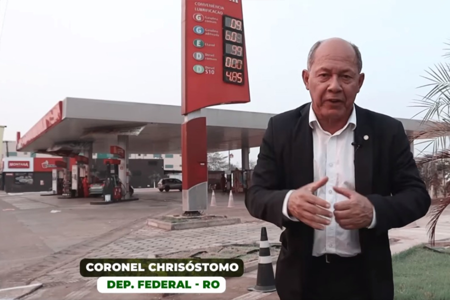 Deputado Coronel Chrisóstomo votou favorável ao valor fixo para cobrança de ICMS sobre combustíveis nos estados - News Rondônia