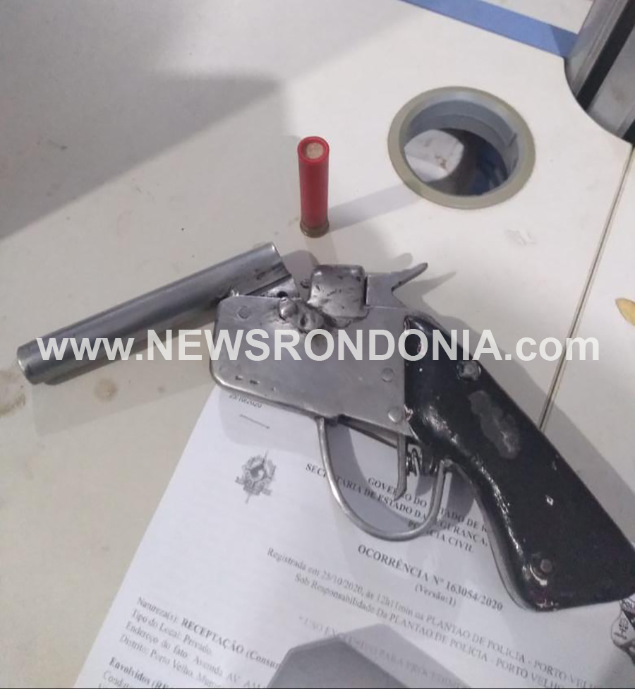 Homem é preso portando arma caseira em bar após ser denunciado - News Rondônia