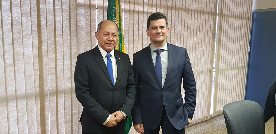 EM REUNIÃO COM MORO, CORONEL CHRISÓSTOMO SOLICITA HELICÓPTERO PARA SEGURANÇA DE RONDÔNIA - News Rondônia