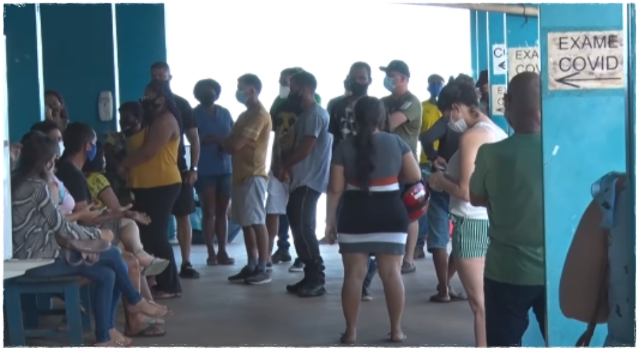 Porto Velho: Alta incidência de casos de Covid-19 provoca filas gigantescas nas USF e UPA em busca e exames - News Rondônia