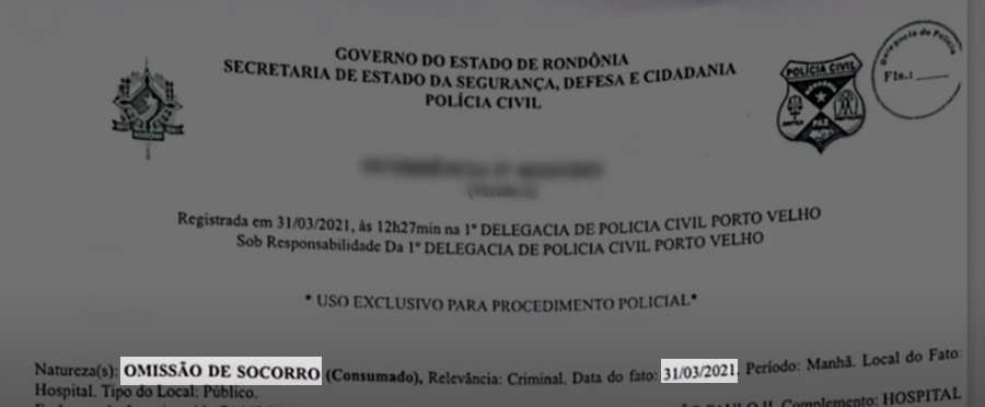 Atestado de óbito apontou Covid-19, mas família nega e diz que dona de casa chegou ao JP II vítima de um AVC - News Rondônia