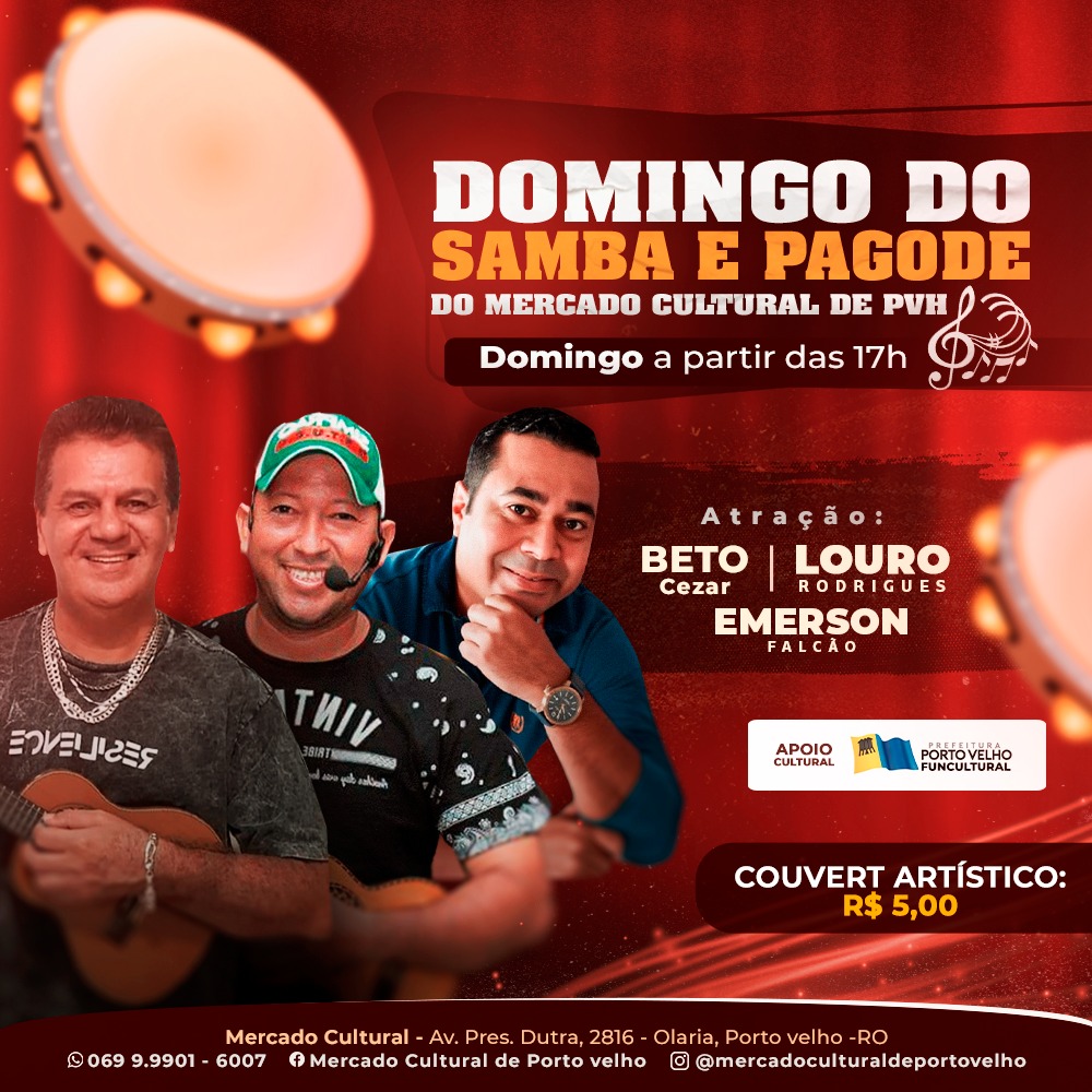 CULTURA - Apresentações de músicos e eventos gastronômicos neste final de semana no Mercado Cultural - News Rondônia