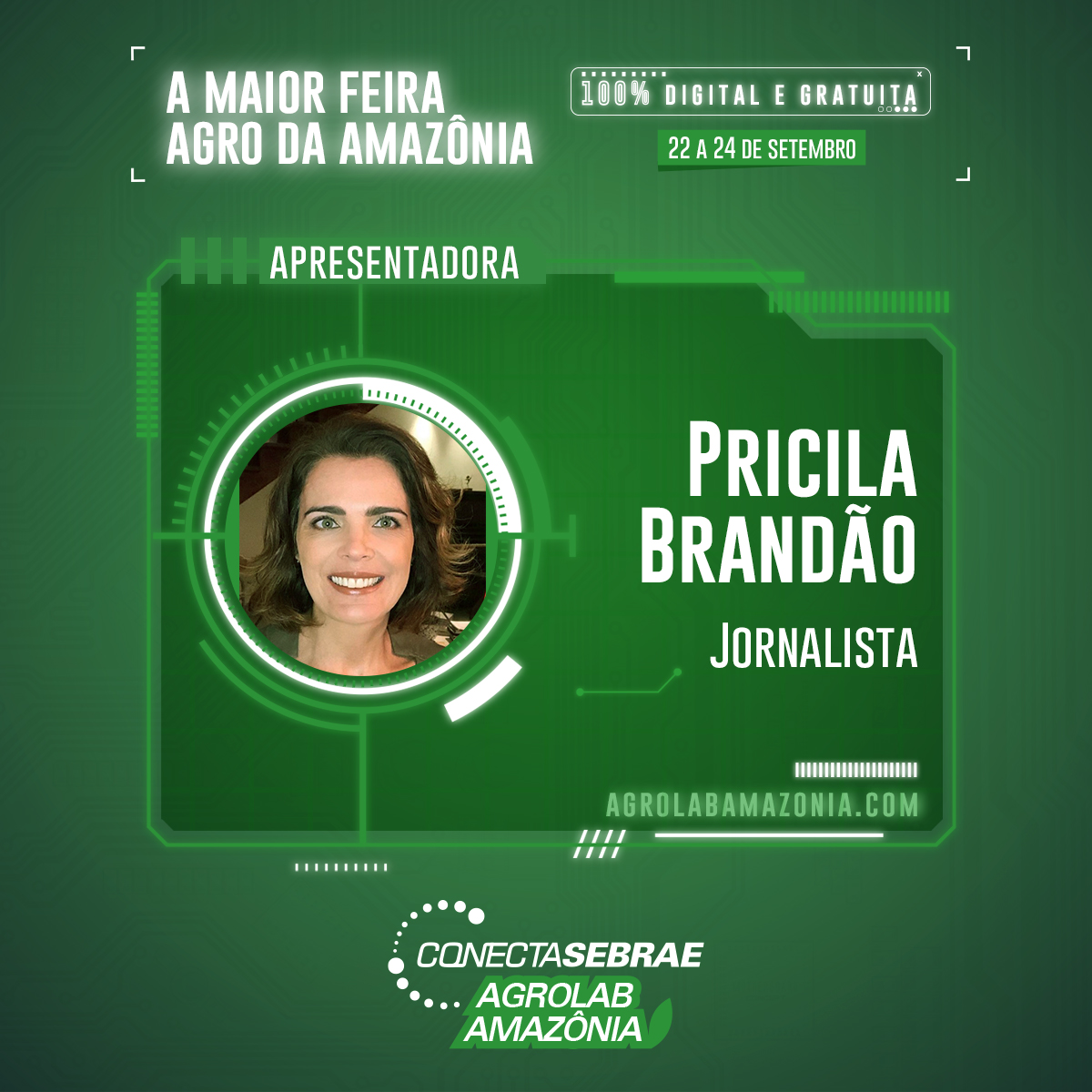 CONECTA SEBRAE - Jornalista Priscila Brandão será uma das apresentadoras da Agrolab Amazônia - News Rondônia