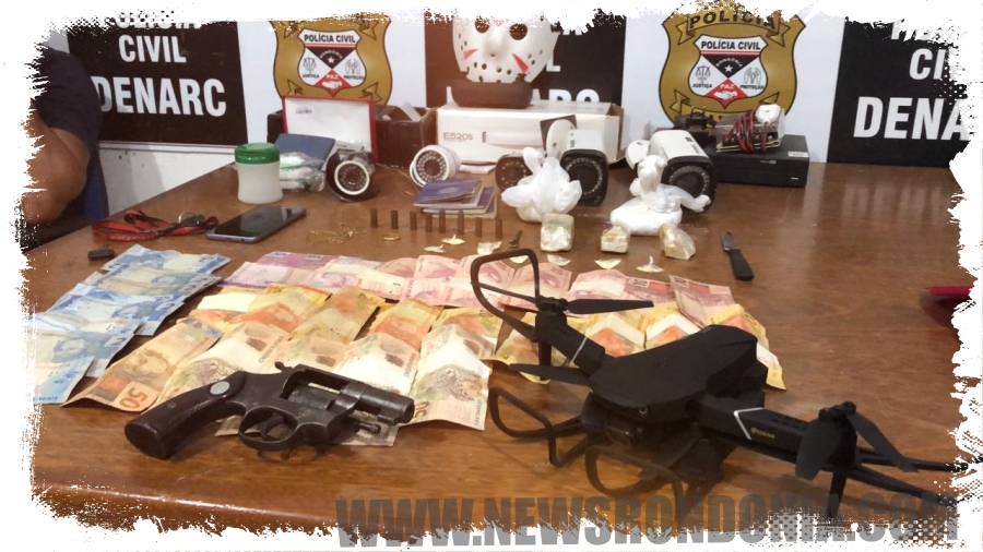Denarc fecha boca de fumo de traficante que usava drone para monitorar chegada da Polícia - News Rondônia