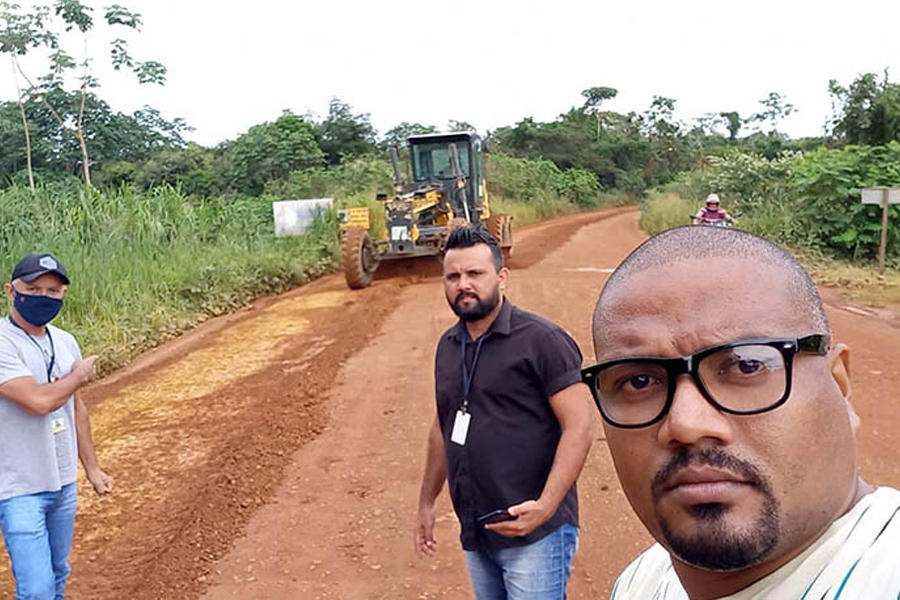 Estrada 13 de Setembro recebe serviço da Semagric após solicitação do vereador Edimilson Dourado - News Rondônia