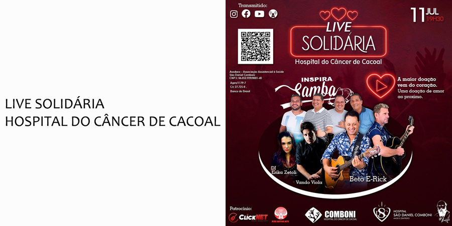Coluna Social Marisa Linhares: Live Solidária do Hospital do Câncer de Cacoal - News Rondônia