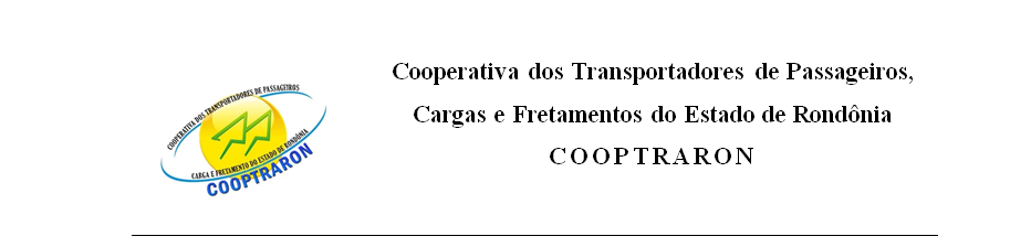 Edital de Convocação de Assembléia: Cooperativa dos Transportadores de Passageiros, Cargas e Fretamentos do Estado de Rondônia-COOPTRARON - News Rondônia