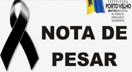 NOTA DE PESAR - JONAS BALBINO GUSMÃO - News Rondônia