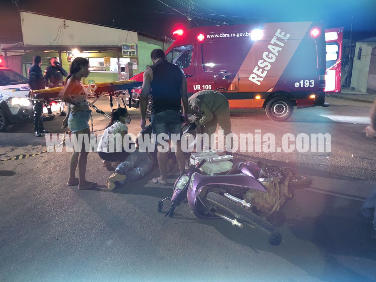 Colisão entre três veículos deixam duas vítimas lesionadas em cruzamento - News Rondônia
