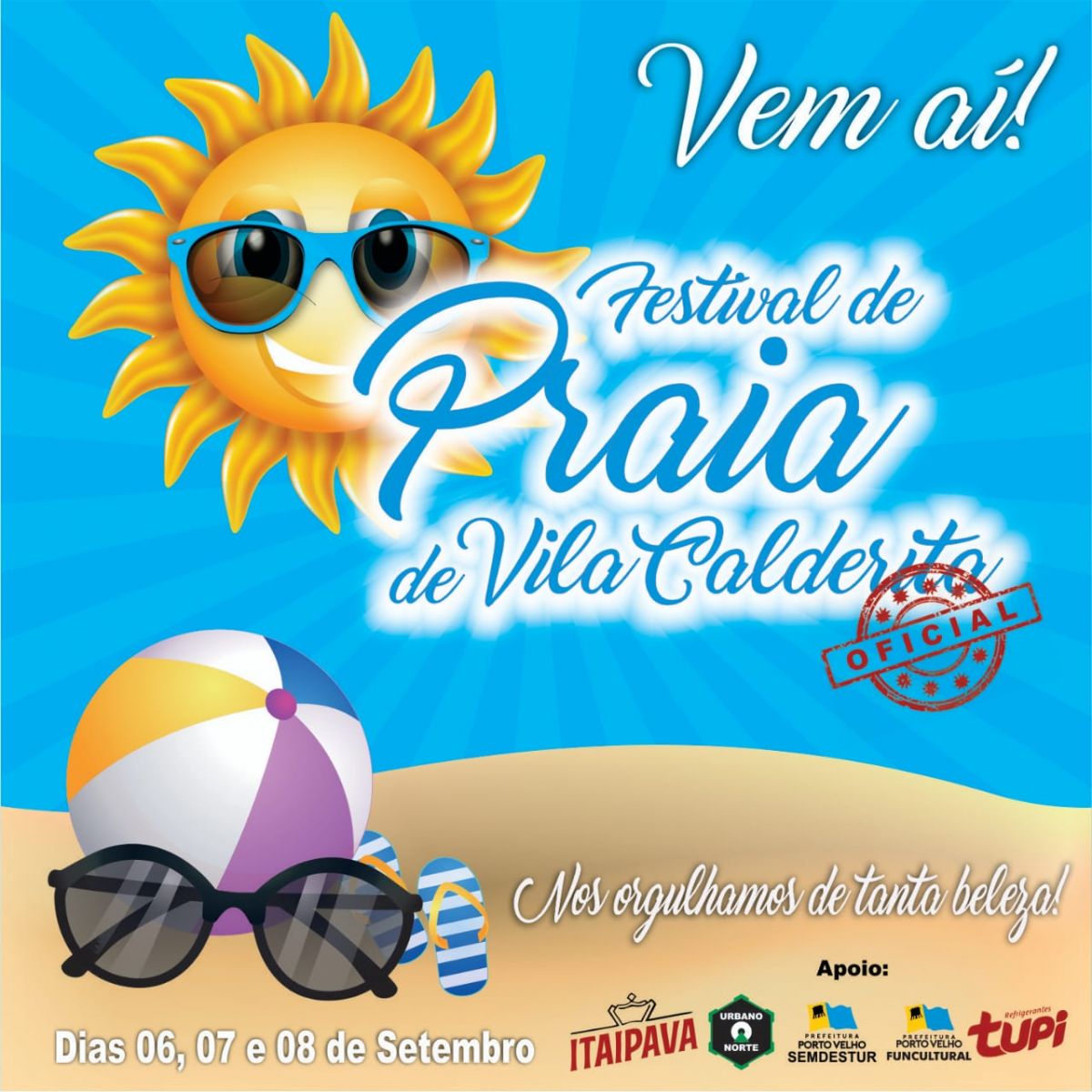 VILA CALDERITA: PREFEITURA LANÇA FESTIVAL DE PRAIA - News Rondônia