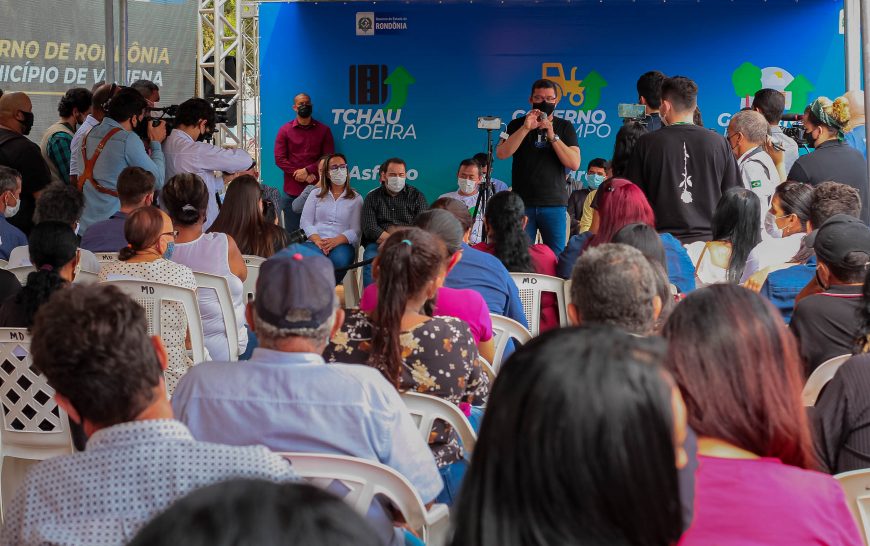MAIS ASFALTO - População de Vilhena recebe governador Marcos Rocha sob forte aplauso durante lançamento do 'Tchau Poeira' - News Rondônia