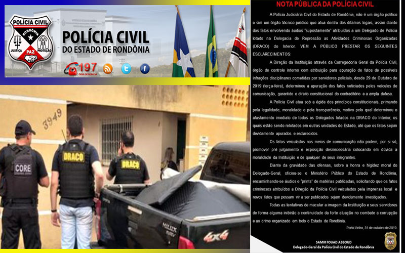 NOVAS GRAVAÇÕES AGRESSIVAS E SUSPEITAS AMPLIAM UMA CRISE HISTÓRICA NA POLÍCIA CIVIL DE RONDÔNIA - News Rondônia