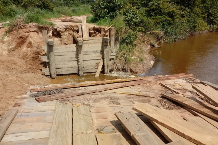 Prefeitura de Jaru inicia reconstrução de ponte sobre o Rio Tari Baiano em Tarilândia - News Rondônia