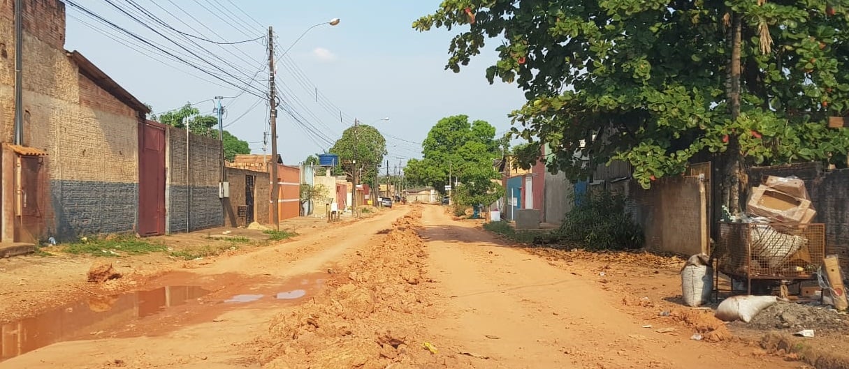 Promessa de asfalto na rua Cajueiro no bairro Castanheira em Porto Velho segue sem ser cumprida - News Rondônia