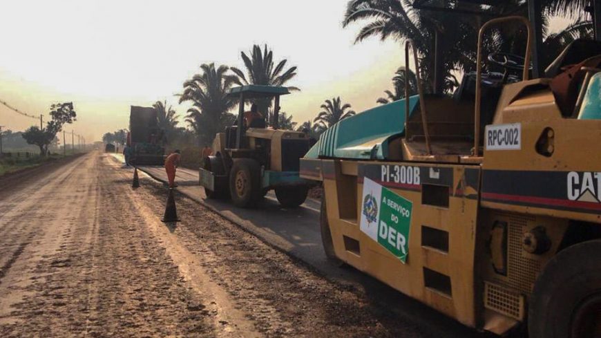 EXECUÇÃO INDIRETA - Mais de 12 quilômetros da Estrada da Penal recebem asfaltamento em Porto Velho - News Rondônia