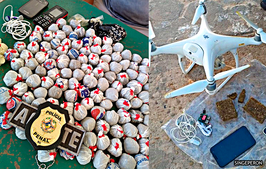 Criminosos usam drone e lançam bolinhas de drogas para abastecer presídio - News Rondônia
