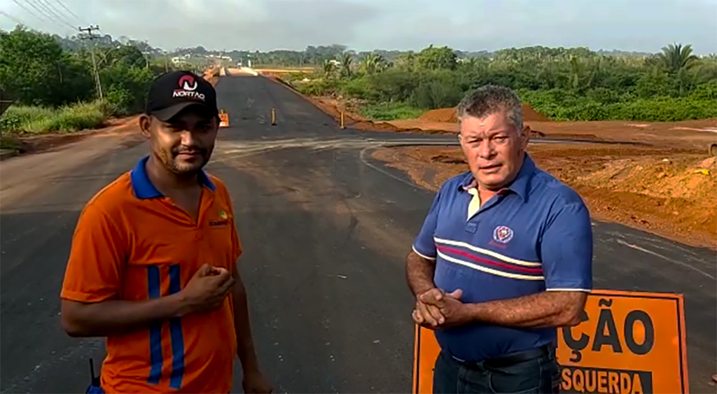 Deputado Edson Martins visita obras na ponte sobre o Rio Urupá - News Rondônia