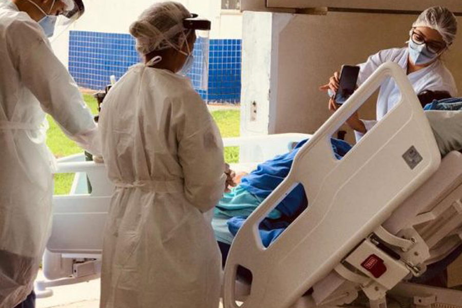 Videochamadas aproximam familiares de pacientes internados no Hospital Regional de Cacoal - News Rondônia