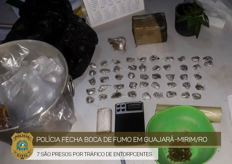 OPERAÇÃO CONJUNTA entre PC e NIIF/UNESFRON fecha boca de fumo e resulta na prisão de sete suspeitos de tráfico de drogas em Guajará-Mirim. - News Rondônia