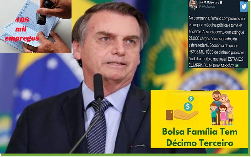 MAIS 408 MIL EMPREGOS, CORTE DE 21 MIL CARGOS, FIM DAS FORTUNAS PARA CALAR A MÍDIA: BOLSONARO TEM O QUE MOSTRAR! - News Rondônia