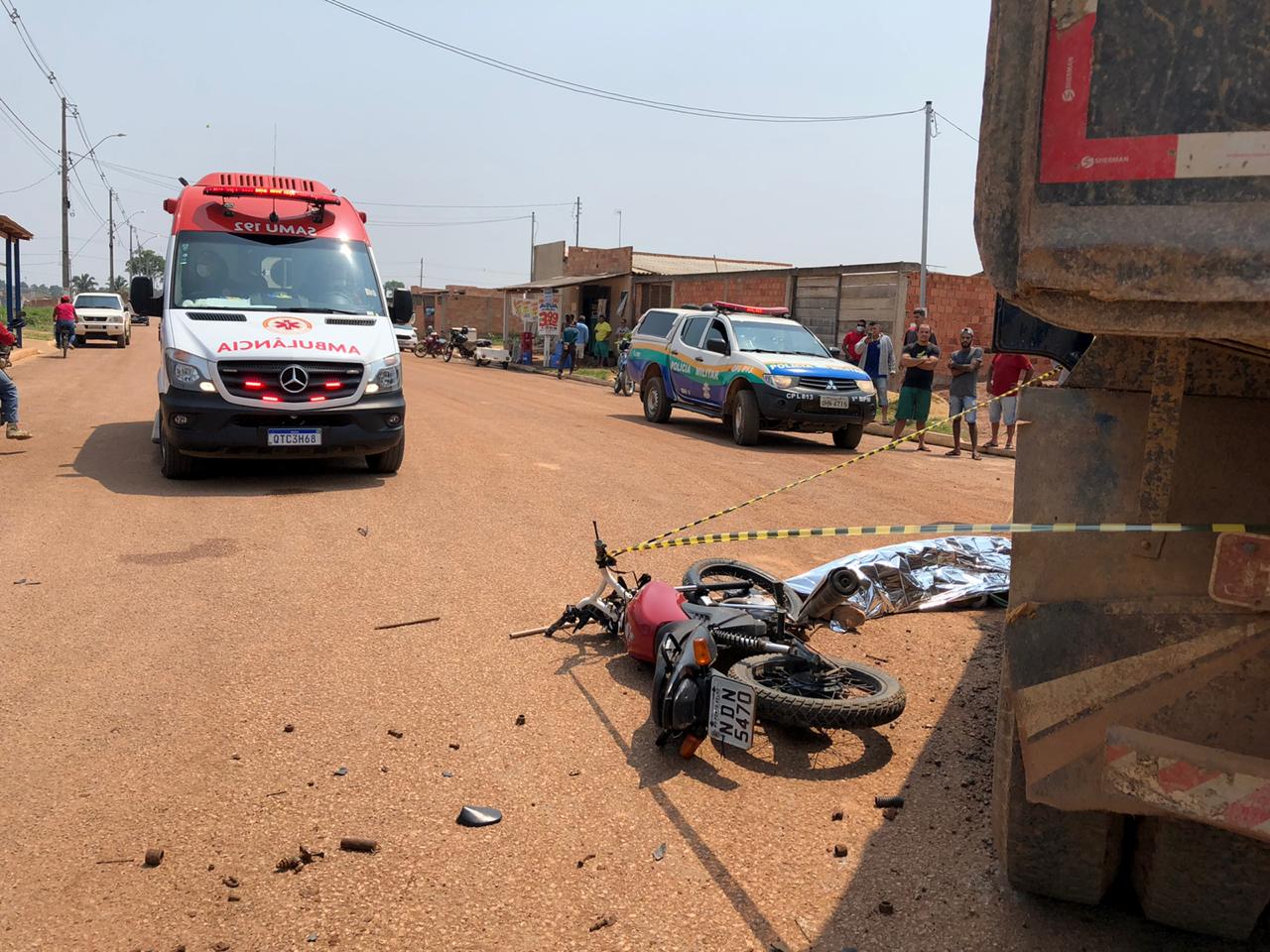 Polícia identifica motociclista que morreu em tráfico acidente entre moto e caçamba - News Rondônia