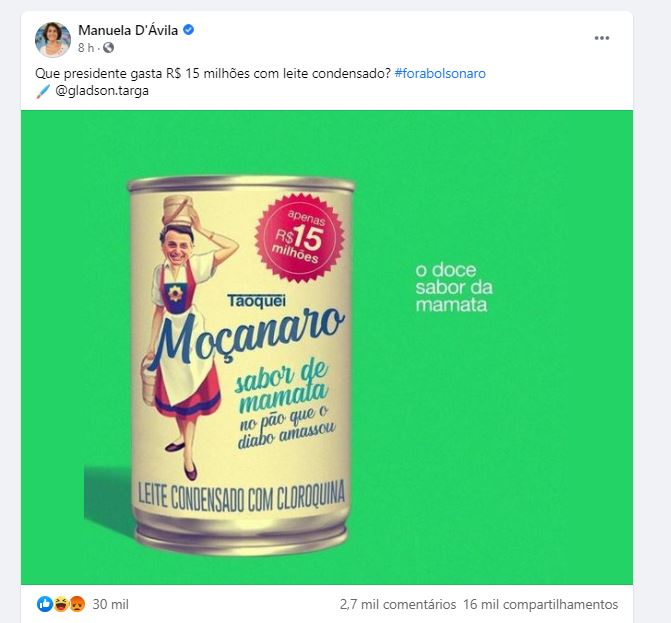 É falso que Bolsonaro gastou R$ 15 milhões em leite condensado - News Rondônia