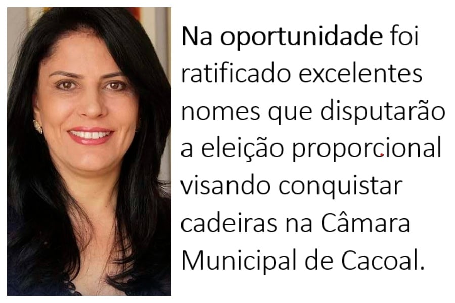 Eleição 2020 - PTB de Cacoal define apoio à reeleição de Glaucione - News Rondônia