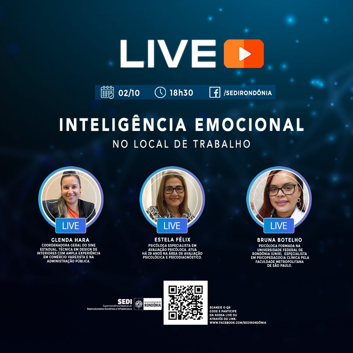 DESENVOLVIMENTO - Inteligência emocional no local de trabalho é tema da próxima live da Sedi, nesta sexta-feira, 2 - News Rondônia