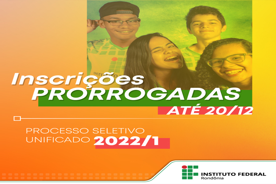 Prorrogadas as inscrições de seleção do IFRO para o primeiro semestre de 2022 - News Rondônia