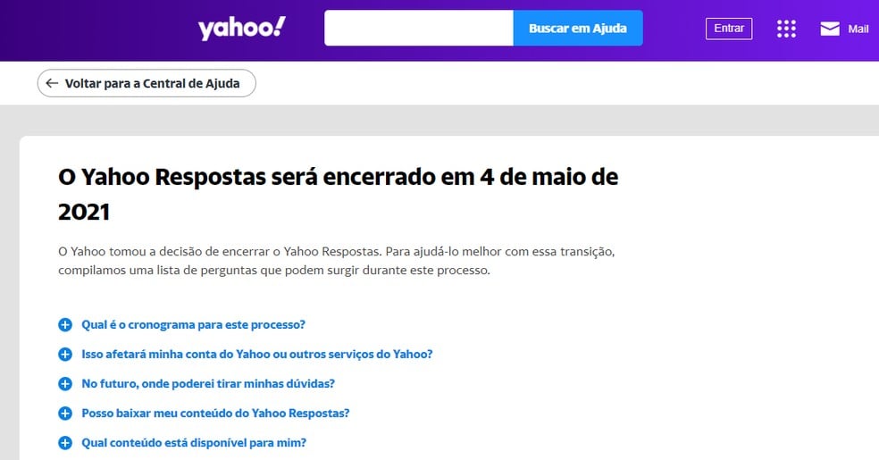 Yahoo Respostas é desativado nesta terça-feira - News Rondônia