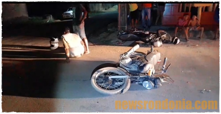 ATUALIZADA: Motociclista com suspeita de embriagues causa acidente em cruzamento do Mariana - News Rondônia