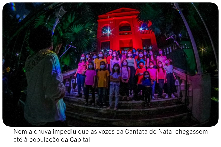 Cantata de Natal emociona público presente durante apresentação nas escadarias do Museu da Memória Rondoniense - News Rondônia