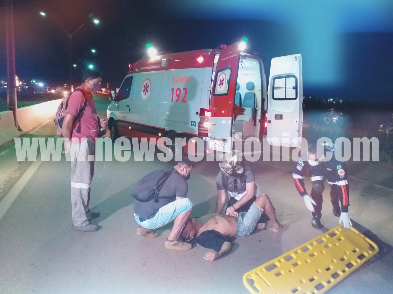 Pedestre tem fratura exposta após ser atropelado na faixa de pedestre na BR-364 - News Rondônia