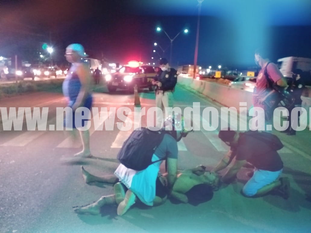 Pedestre tem fratura exposta após ser atropelado na faixa de pedestre na BR-364 - News Rondônia
