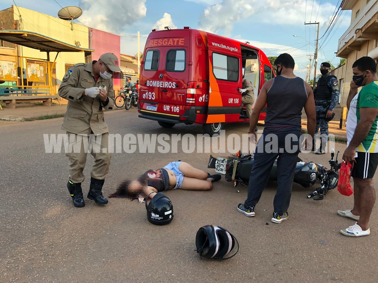 Após colisão, mulher fica ferida na zona sul de Porto Velho - News Rondônia