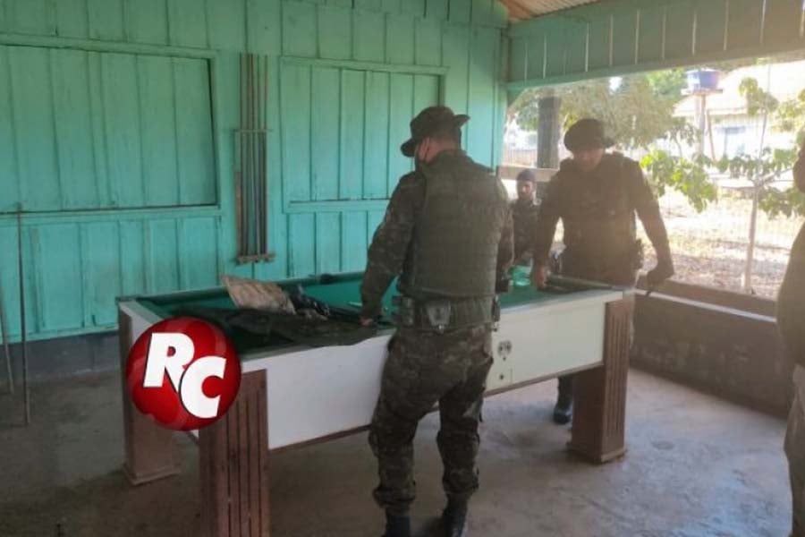 Polícia Militar Ambiental apreende armas, munições e facas na zona rural de São Francisco do Guaporé/RO - News Rondônia