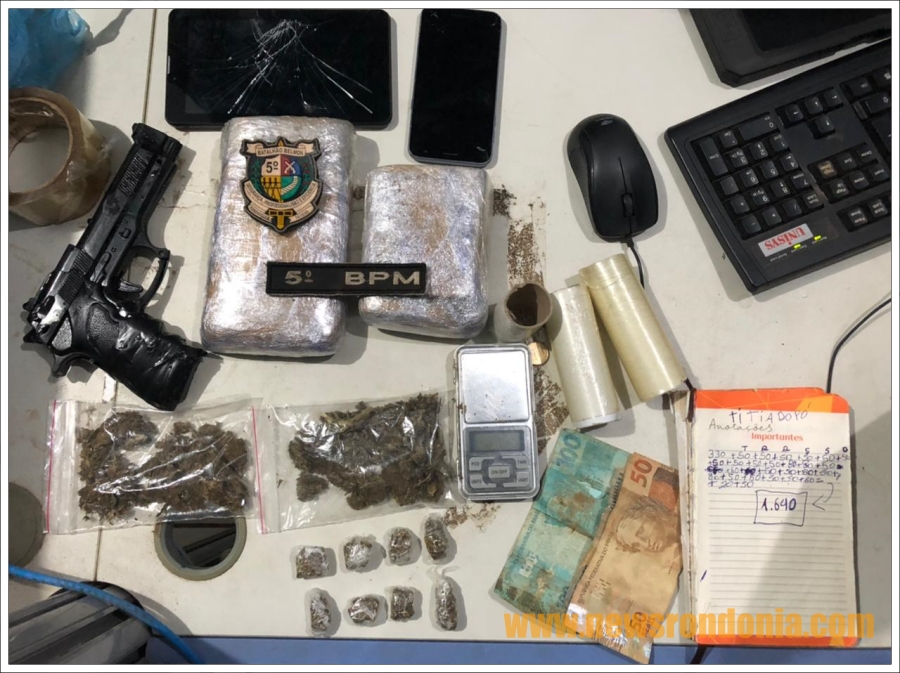 Polícia militar é acionada para atender ocorrência de roubo, mas acaba fechando boca de fumo na zona leste - News Rondônia