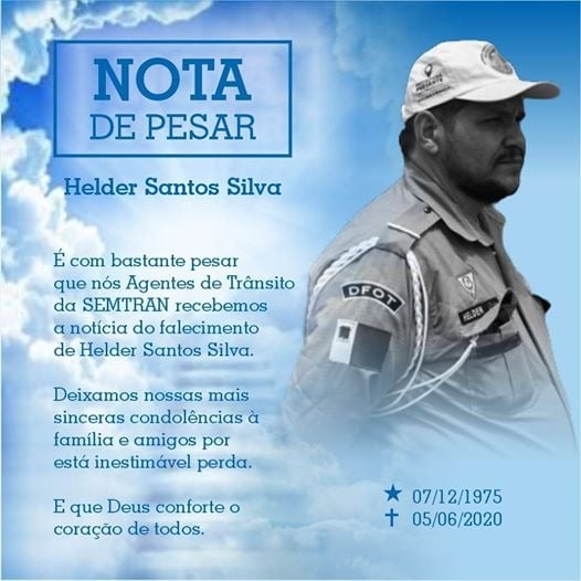 NOTA DE PESAR: PELO FALECIMENTO DE HELDER SANTOS SILVA - News Rondônia