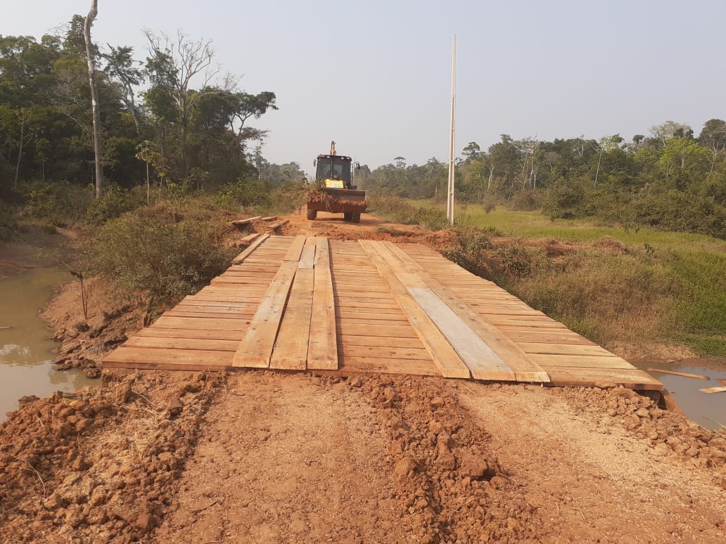 Ponte sobre o rio Colorado na RO-135 é recuperada entre distritos de Alta Floresta do Oeste e Alto Alegre dos Parecis - News Rondônia