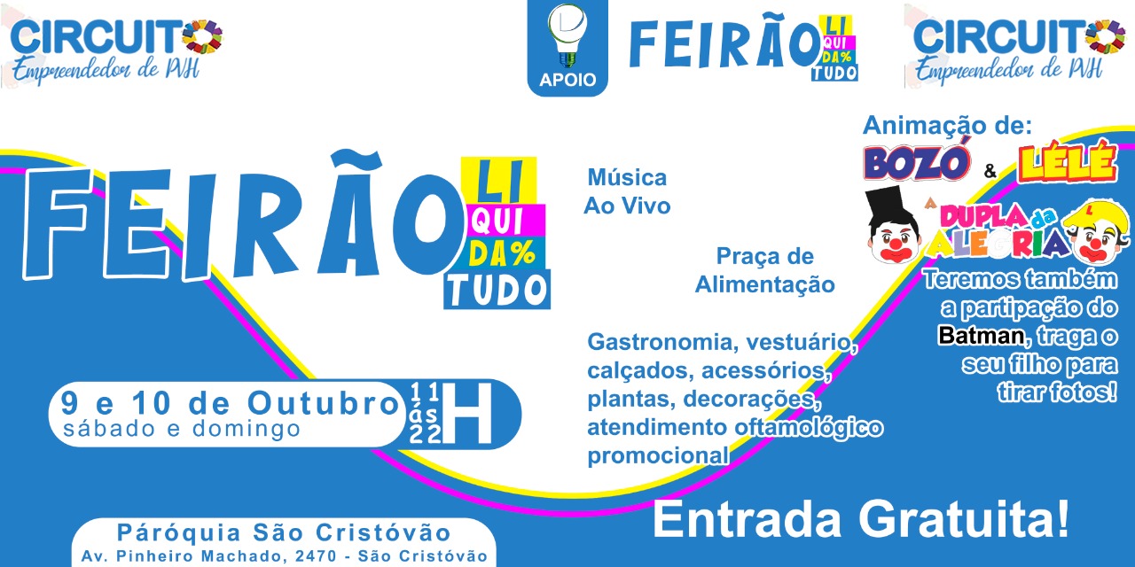 Circuito Empreendedor de Porto Velho realizará Feirão neste sábado e domingo - News Rondônia