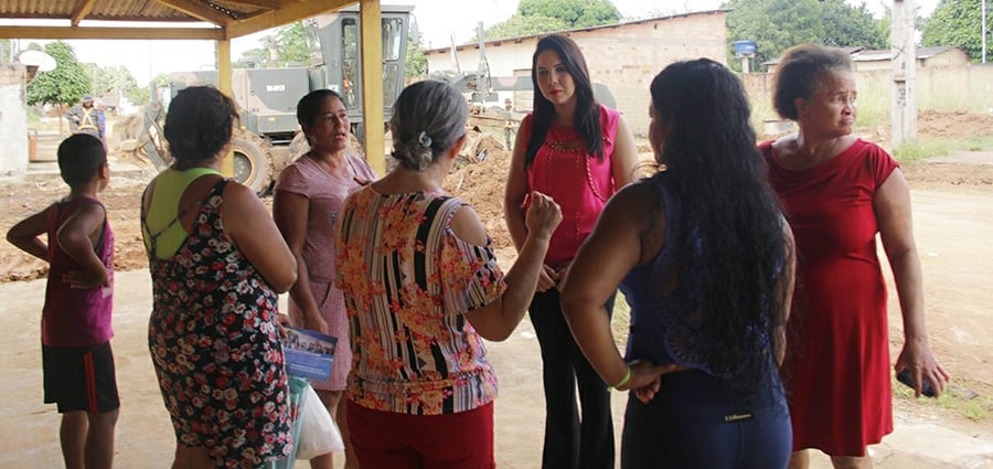 VEREADORA CRISTIANE LOPES ACOMPANHA INÍCIO DAS OBRAS NO MARIANA - News Rondônia