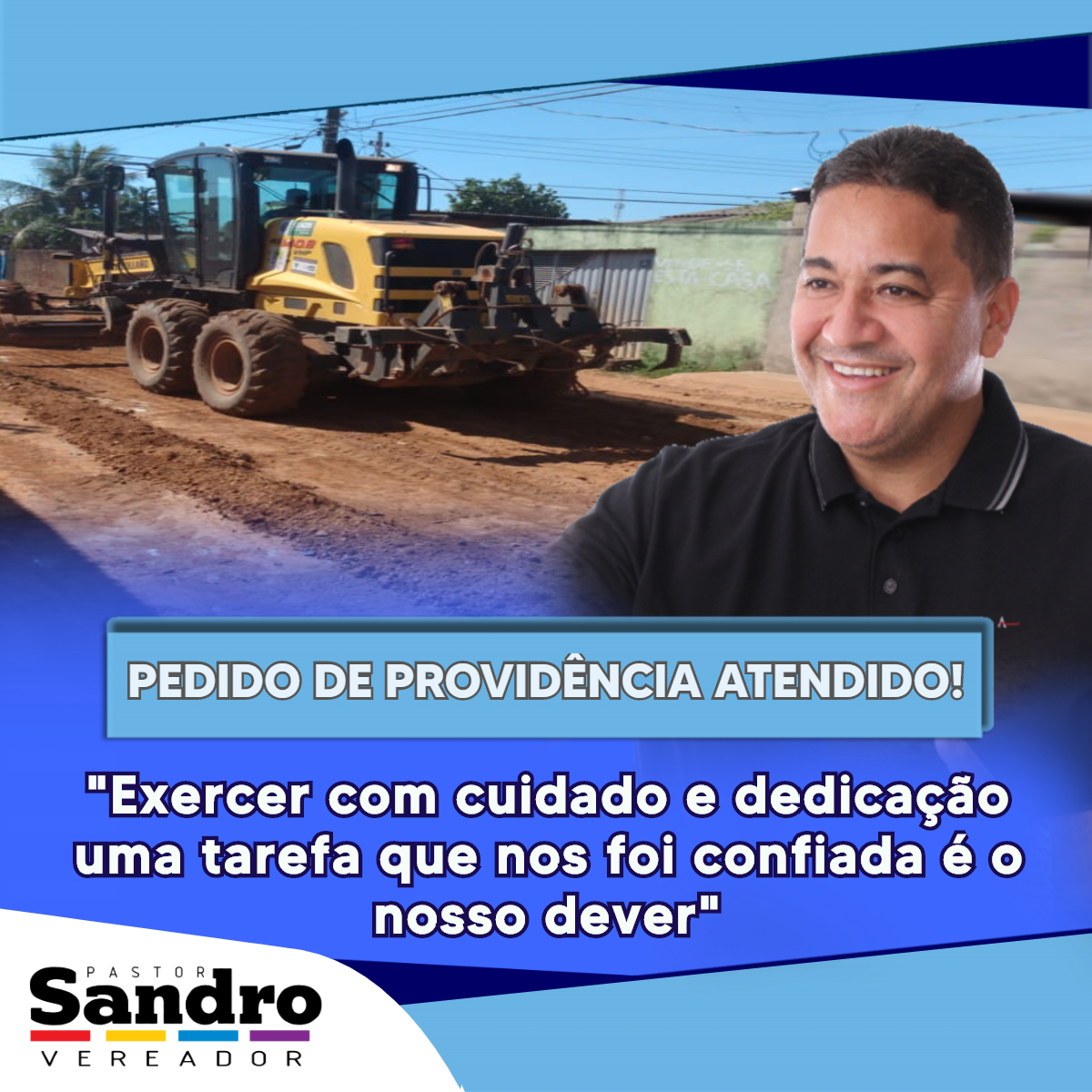 Pedidos de Providências do Vereador Pastor Sandro, é atendido pela Prefeitura Municipal! - News Rondônia