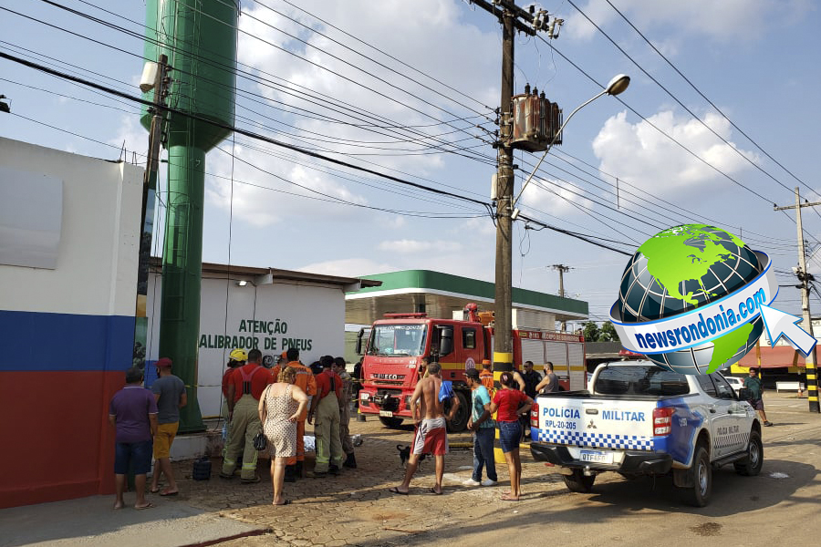 URGENTE: Trabalhador morre em posto de gasolina e amigo é socorrido - Vídeo - News Rondônia